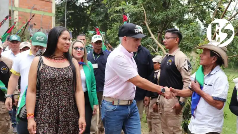 Foto de viva mi casa con la comunidad del resguardo indígena Karmata Rúa, en el municipio de Jardín.