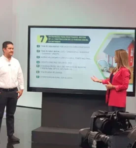 Foto de gerente viva en el canal teleantioquia