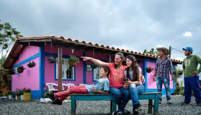 Familia Antioqueña beneficiada de mejoramiento en su vivienda